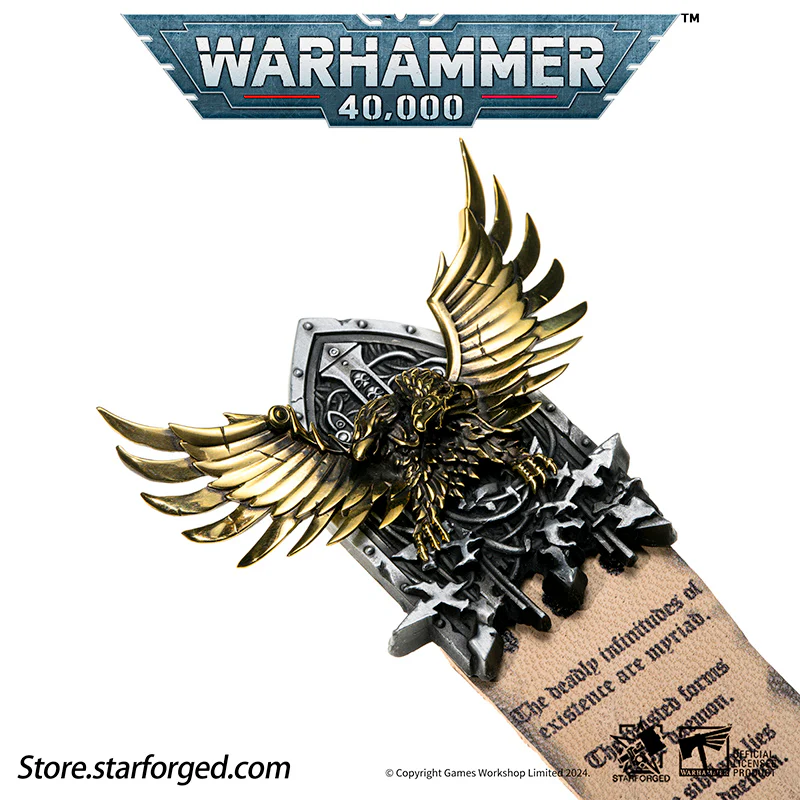 Starforged Grey Knights  Warhammer 40K Brooch Pin Badge Imperial Aquila Horus Heresy Legion Medal Refrigerator Magnet - Image 8