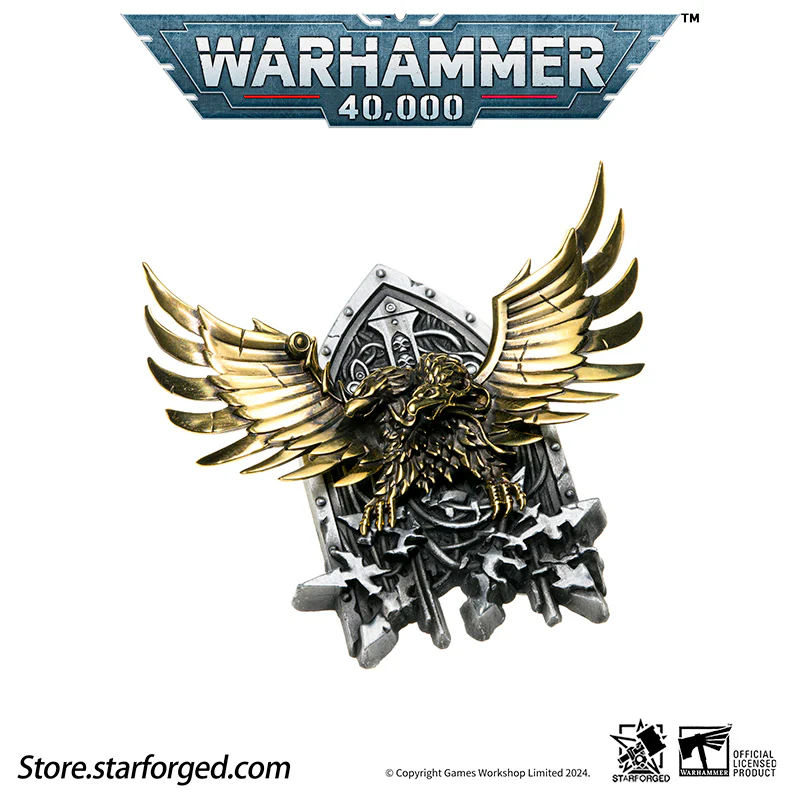Starforged Grey Knights  Warhammer 40K Brooch Pin Badge Imperial Aquila Horus Heresy Legion Medal Refrigerator Magnet - Image 9