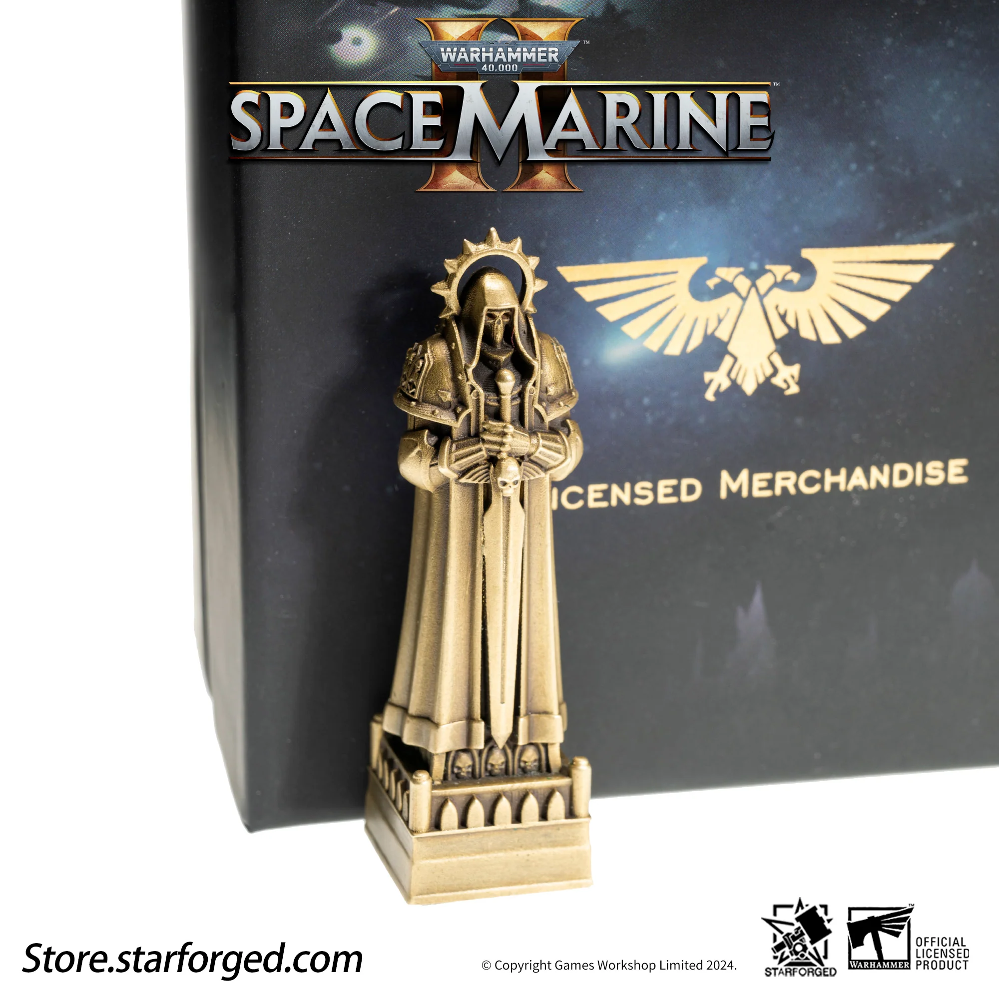 Starforged Imperial Inquisitor Statue Keycap Warhammer 40K Space Marine II Keyboard Men's Accessories Other - Image 13