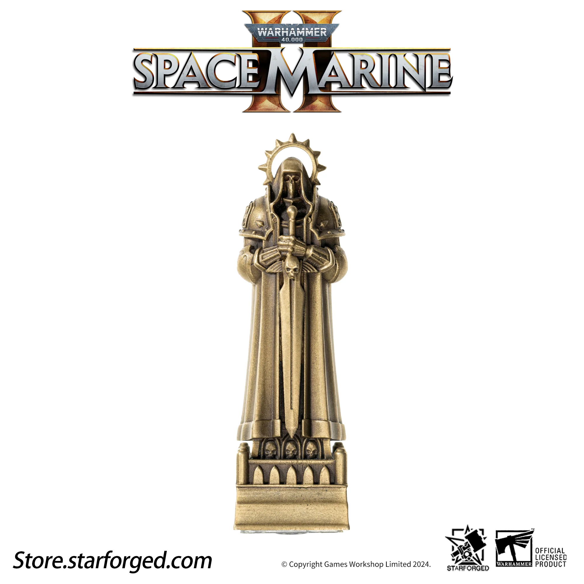 Starforged Imperial Inquisitor Statue Keycap Warhammer 40K Space Marine II Keyboard Men's Accessories Other - Image 7