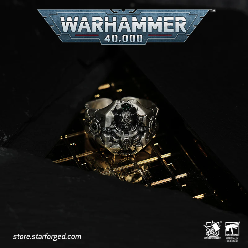 Starforged Mark of Phaeron Warhammer  40K  Men‘s Sterling Silver Ring WH40 - Image 3