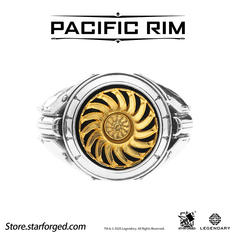Starforged Pacific Rim Arc-9 Reactor – Pacific Rim Themed Ring Silver Men's Jewelry Accessories Gift Official License - Image 11