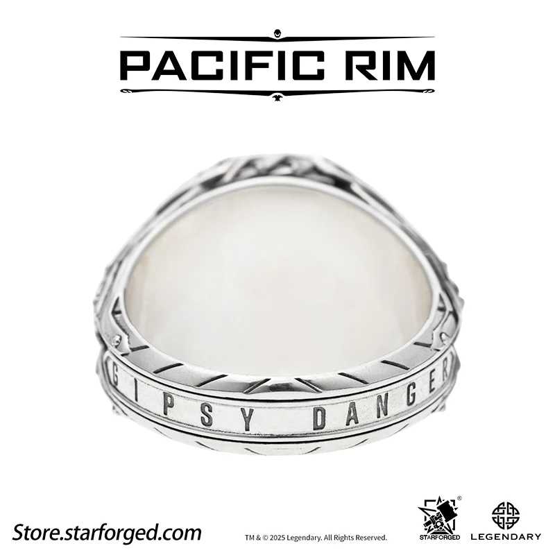Starforged Pacific Rim Arc-9 Reactor – Pacific Rim Themed Ring Silver Men's Jewelry Accessories Gift Official License - Image 12