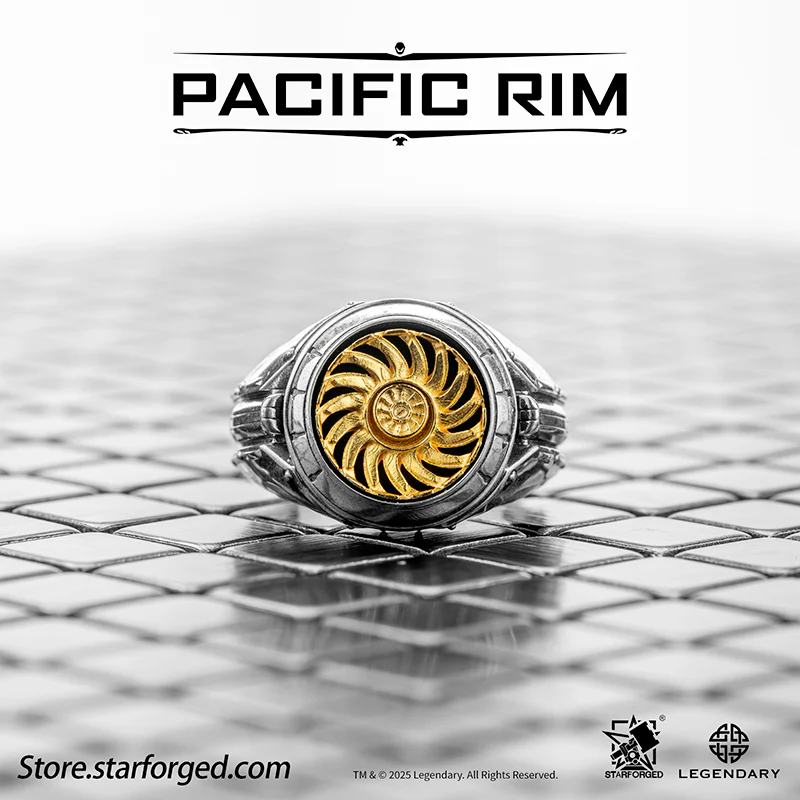 Starforged Pacific Rim Arc-9 Reactor – Pacific Rim Themed Ring Silver Men's Jewelry Accessories Gift Official License - Image 13