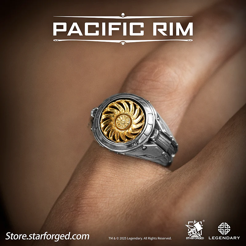 Starforged Pacific Rim Arc-9 Reactor – Pacific Rim Themed Ring Silver Men's Jewelry Accessories Gift Official License - Image 5