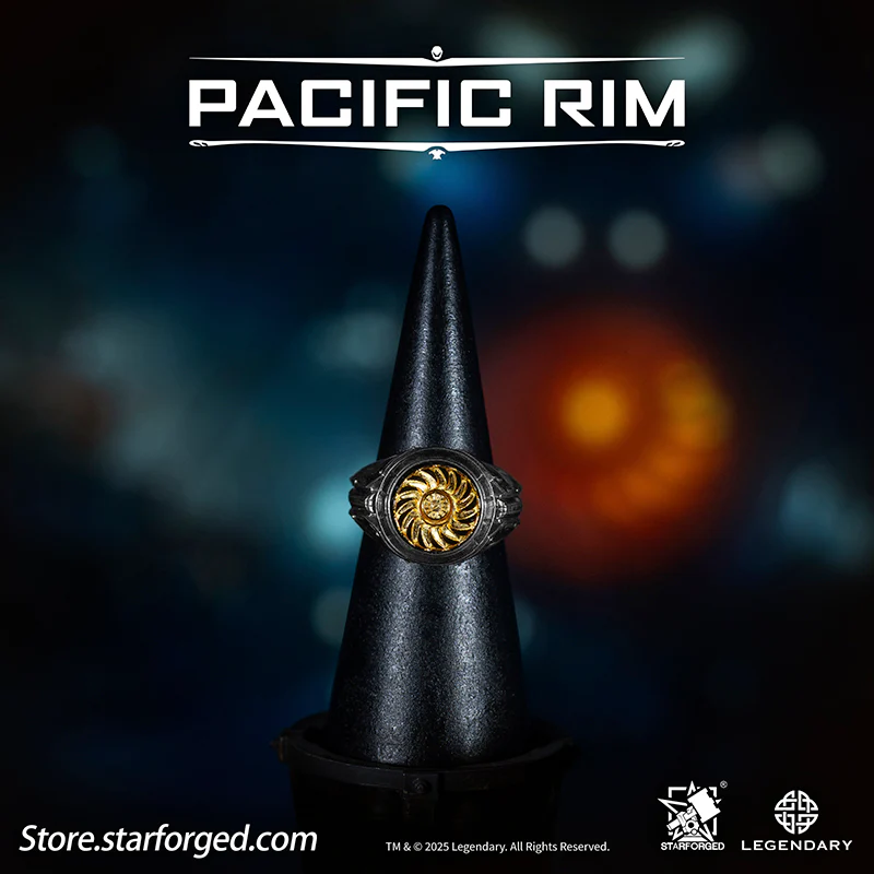 Starforged Pacific Rim Arc-9 Reactor – Pacific Rim Themed Ring Silver Men's Jewelry Accessories Gift Official License - Image 6