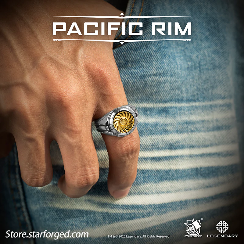 Starforged Pacific Rim Arc-9 Reactor – Pacific Rim Themed Ring Silver Men's Jewelry Accessories Gift Official License - Image 8