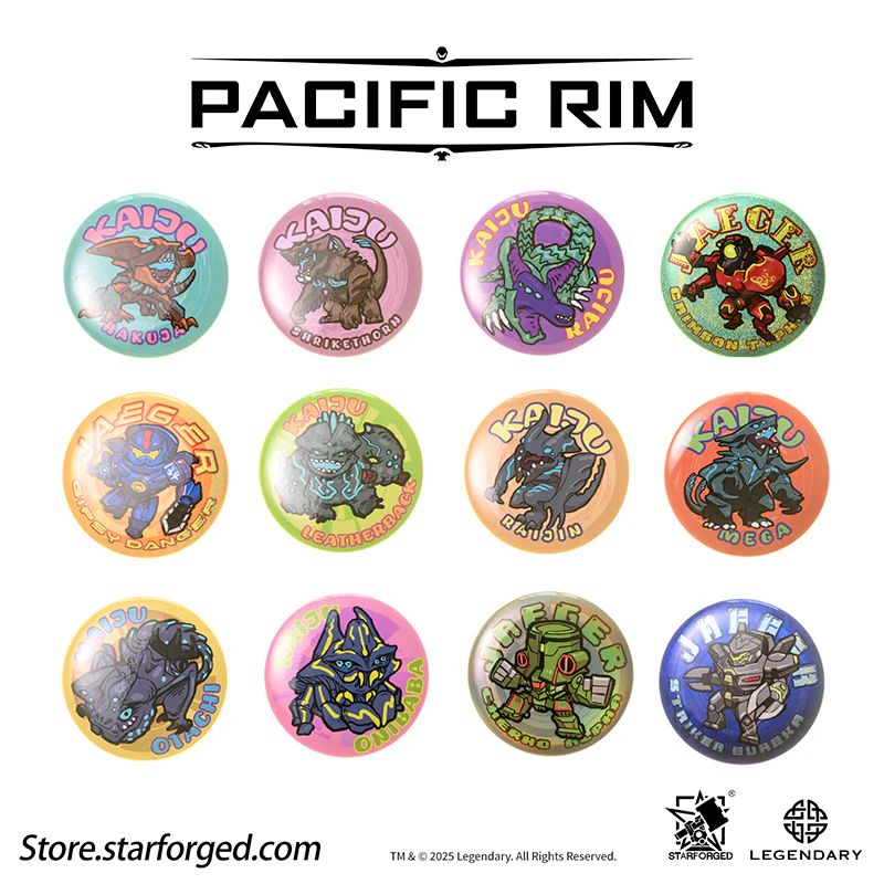 Starforged Pacific Rim Pin Badge Set Men's Accessories Official License - Image 23