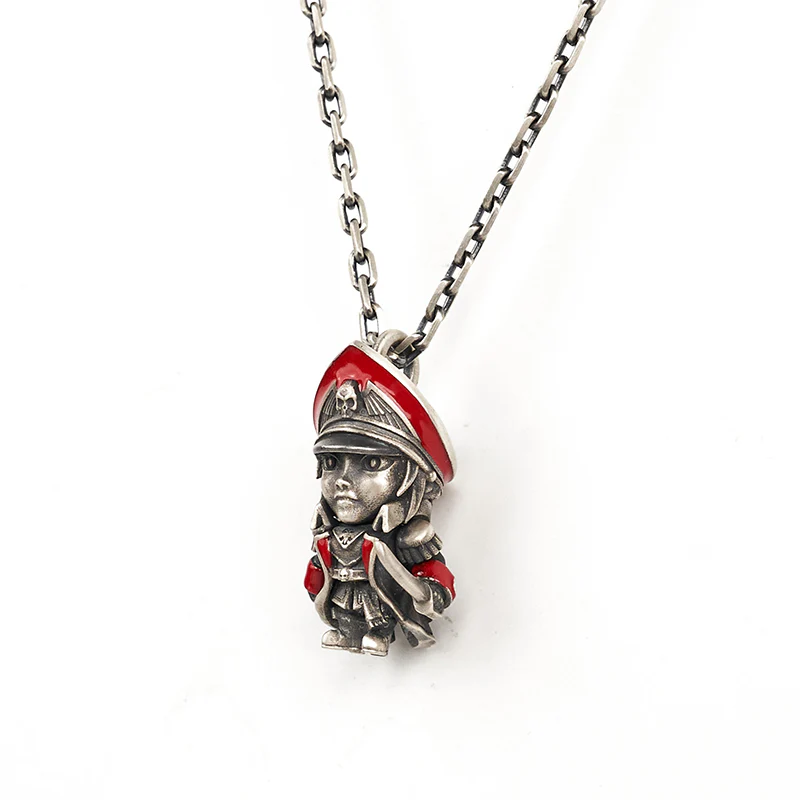 Starforged Pocket Commissar Couple Necklace Warhammer 40000 Gifts Silver Jewelry Pendant - Image 3