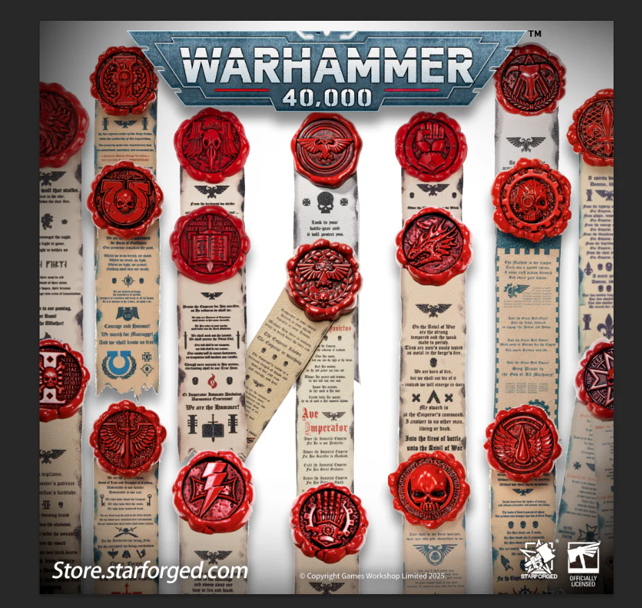 Starforged Purity Seals Warhammer 40K Imperium of Man Purity Seals Collection Men's Fashion Accessories