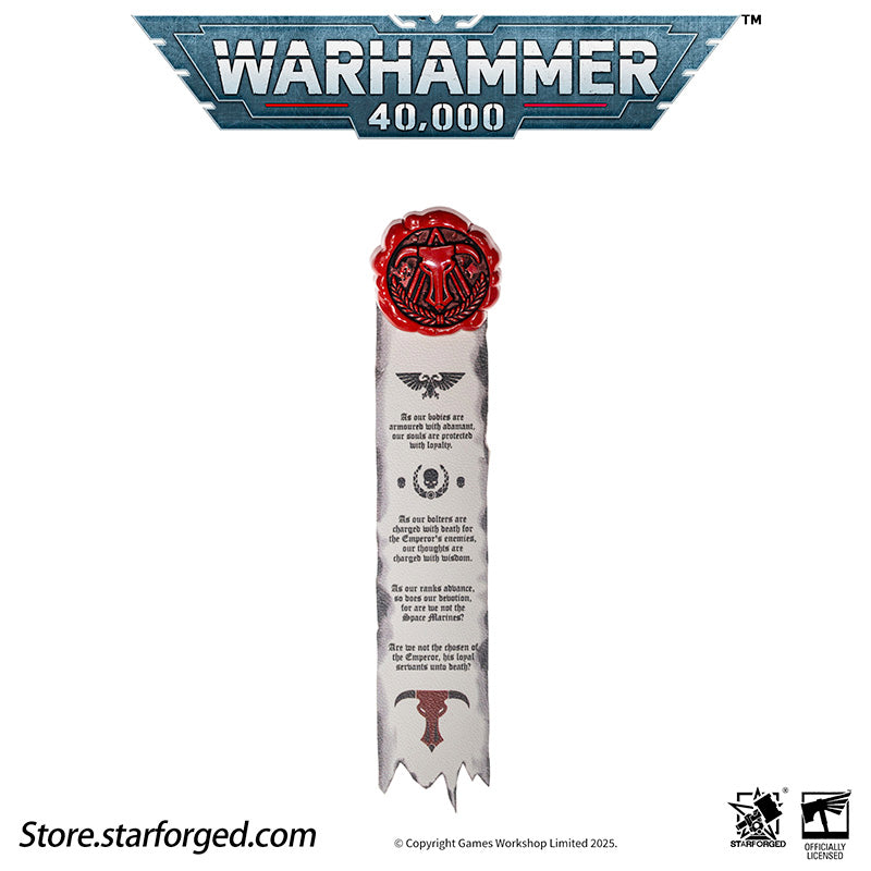 Starforged Warhammer 40K Purity Seal Minotaur Chapter Space Marine Badge Men's Accessories - Image 7