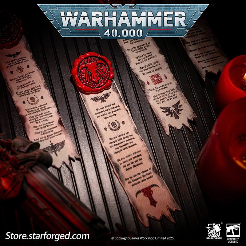 Starforged Warhammer 40K Purity Seal Minotaur Chapter Space Marine Badge Men's Accessories - Image 4
