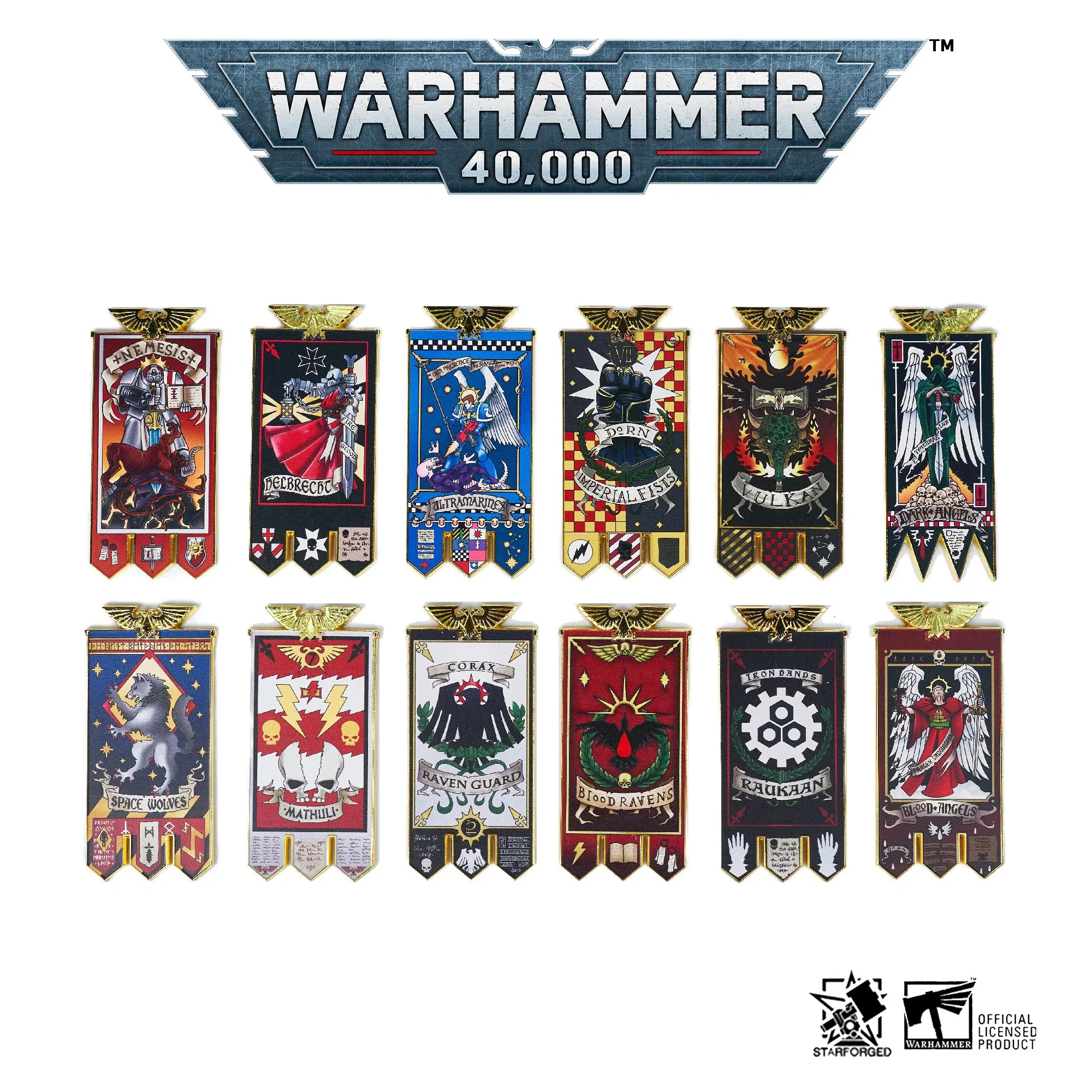 Starforged Space Marines Chapter Banner Collection Refrigerator Magnet Warhammer 40000 Other - Image 5