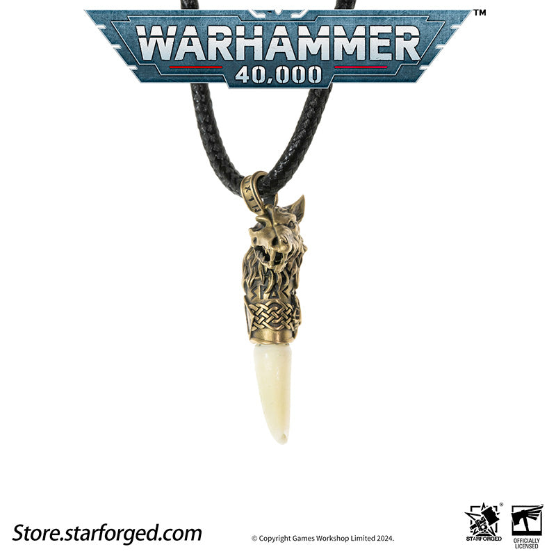 Starforged Warhammer 40K Space Wolves Fang of Fenris Pendant Necklace Game Peripheral Christmas Gifts - Image 9