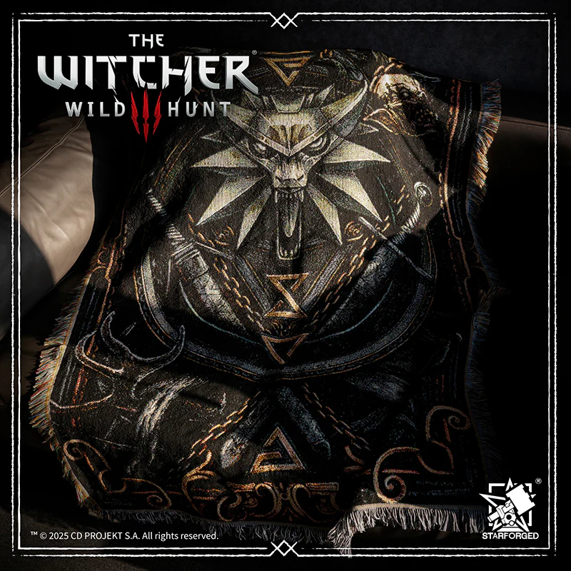 Starforged The Witcher 3: Wild Hunt Witcher 3 Themed Blanket: The Protection of Kaer Morhen Game Merchandise Officially Authorized - Image 3