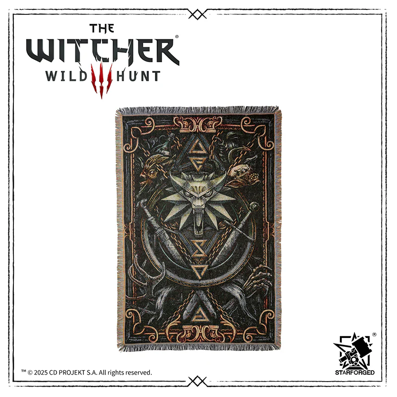 Starforged The Witcher 3: Wild Hunt Witcher 3 Themed Blanket: The Protection of Kaer Morhen Game Merchandise Officially Authorized - Image 5