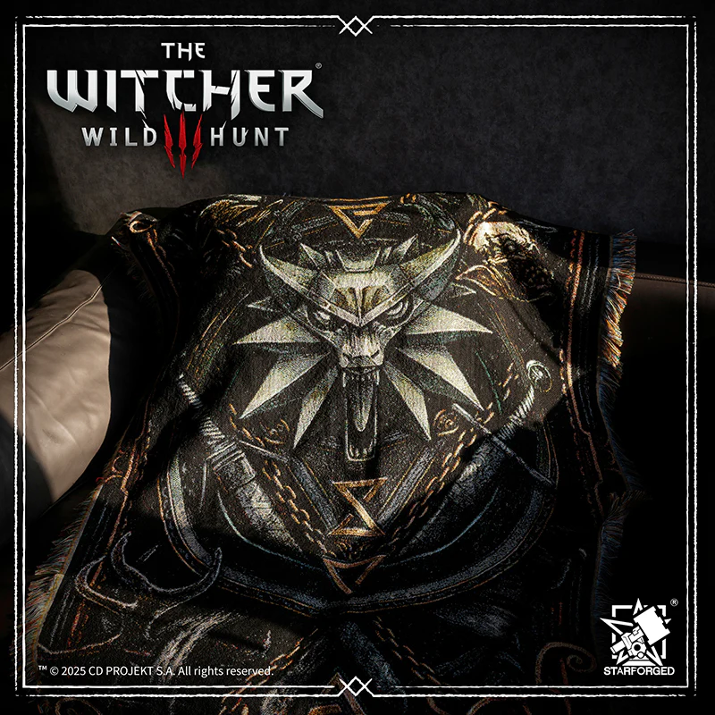 Starforged The Witcher 3: Wild Hunt Witcher 3 Themed Blanket: The Protection of Kaer Morhen Game Merchandise Officially Authorized - Image 6