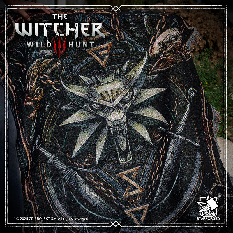 Starforged The Witcher 3: Wild Hunt Witcher 3 Themed Blanket: The Protection of Kaer Morhen Game Merchandise Officially Authorized - Image 9