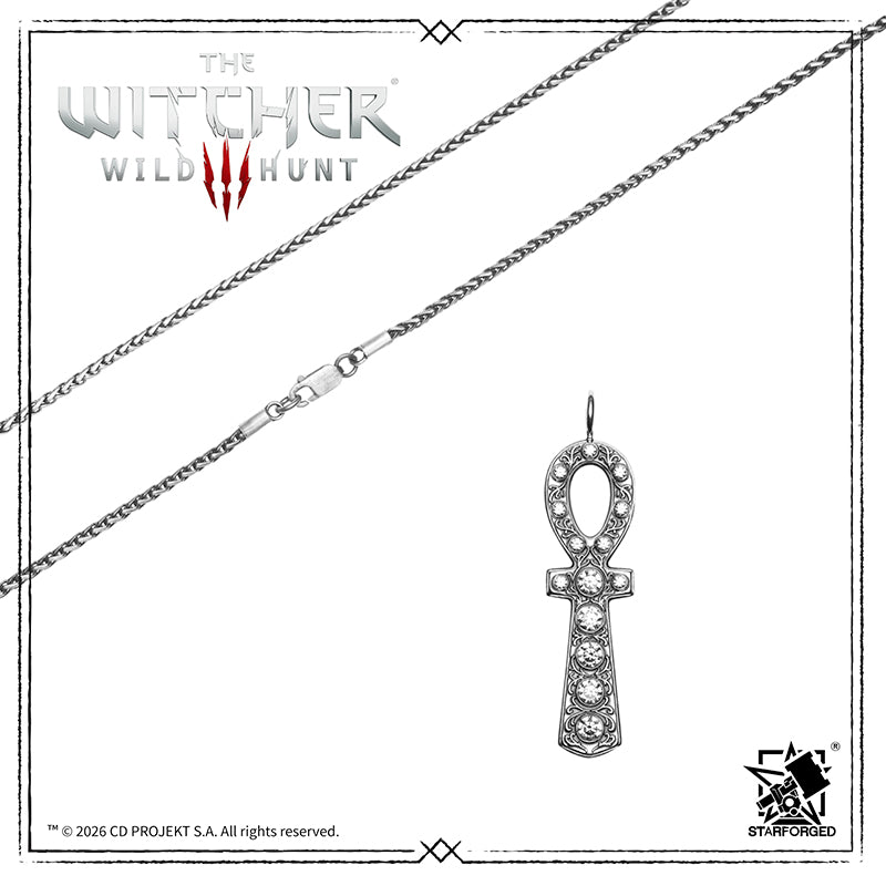 Starforged The Witcher 3: Wild Hunt Keira Metz Necklace Silver Pendant Game Merchandise Officially Authorized - Image 17