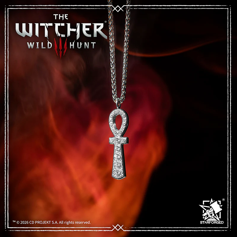 Starforged The Witcher 3: Wild Hunt Keira Metz Necklace Silver Pendant Game Merchandise Officially Authorized - Image 9