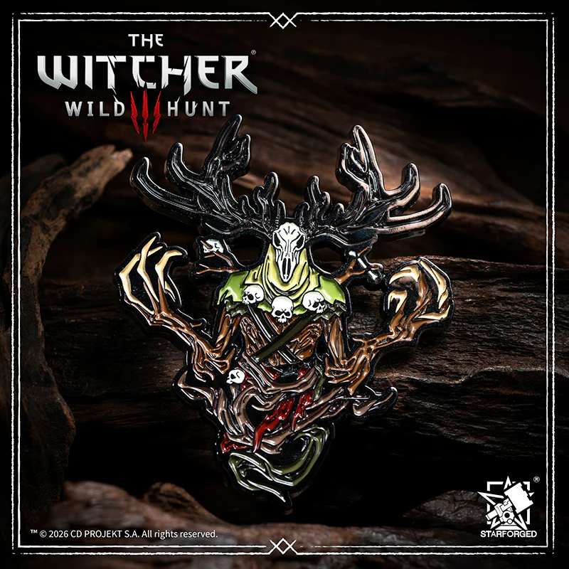 Starforged The Witcher 3: Wild Hunt Leshen Sigil Seal Badge Pin Game Merchandise Officially Authorized - Image 2
