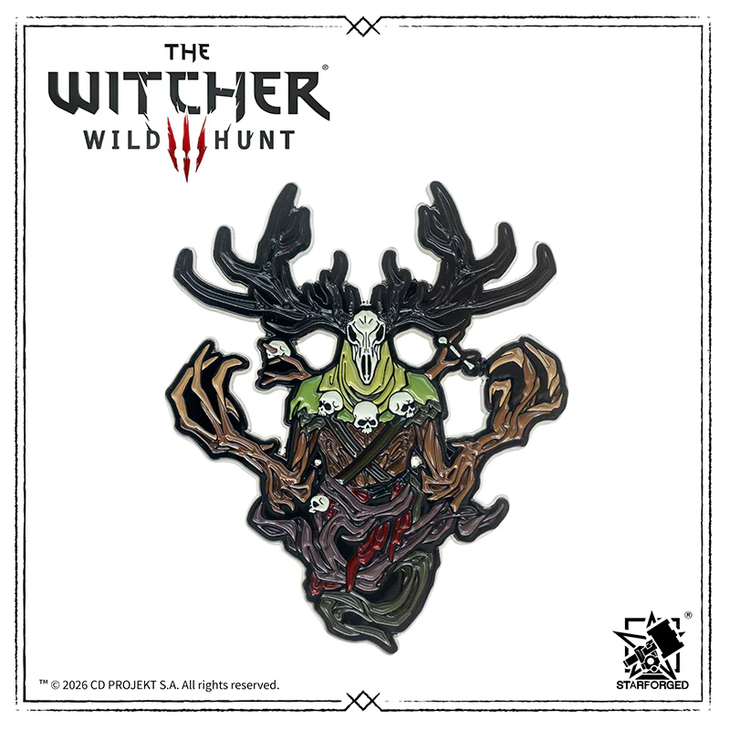 Starforged The Witcher 3: Wild Hunt Leshen Sigil Seal Badge Pin Game Merchandise Officially Authorized - Image 8