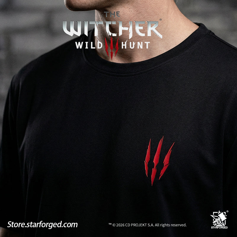 Starforged The Witcher 3: Wild Hunt Witcher3 Themed Signs Breathable lce Silk T-shirt Game Merchandise Officially Authorized - Image 10
