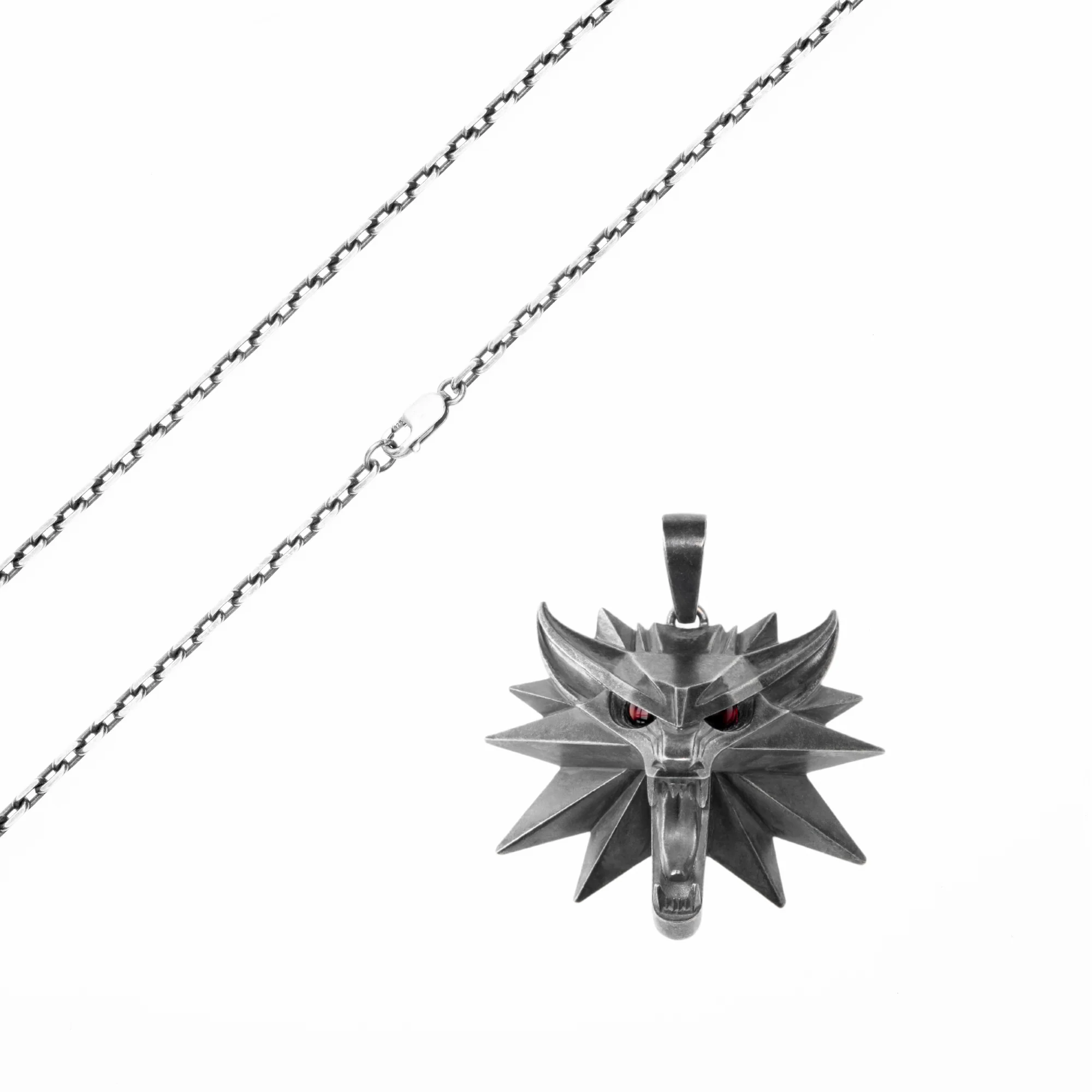 Starforged The Witcher 3: Wild Hunt The Witcher Wolf School Medallion Silver Pendant Game Merchandise Officially Authorized - Image 13