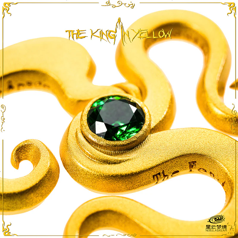 Starforged The Yellow Sign The King in Yellow Pendant Gold-plated Necklace Cthulhu Mythos Merchandise - Image 3