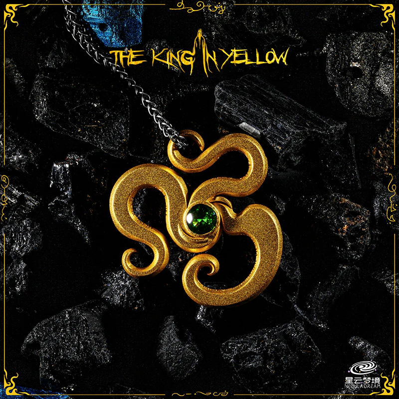 Starforged The Yellow Sign The King in Yellow Pendant Gold-plated Necklace Cthulhu Mythos Merchandise - Image 7