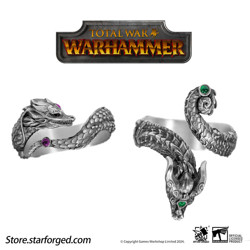 Starforged Total War Warhammer III Dragons of Cathay Zhao Ming & Miao Ying Dragon Ring Game Peripherals Set - Image 16