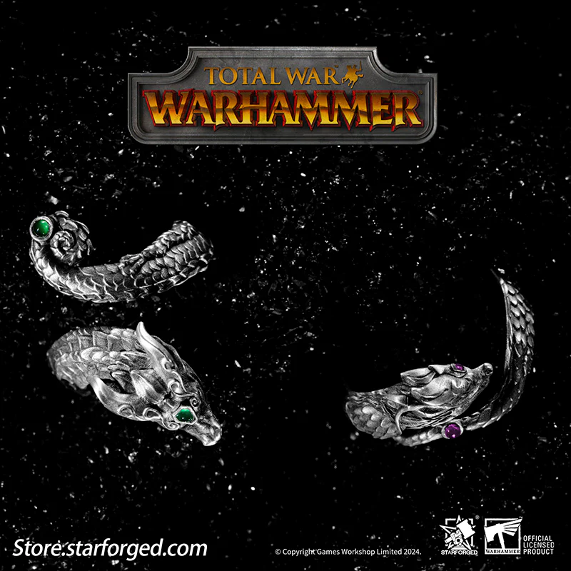 Starforged Total War Warhammer III Dragons of Cathay Zhao Ming & Miao Ying Dragon Ring Game Peripherals Set - Image 2