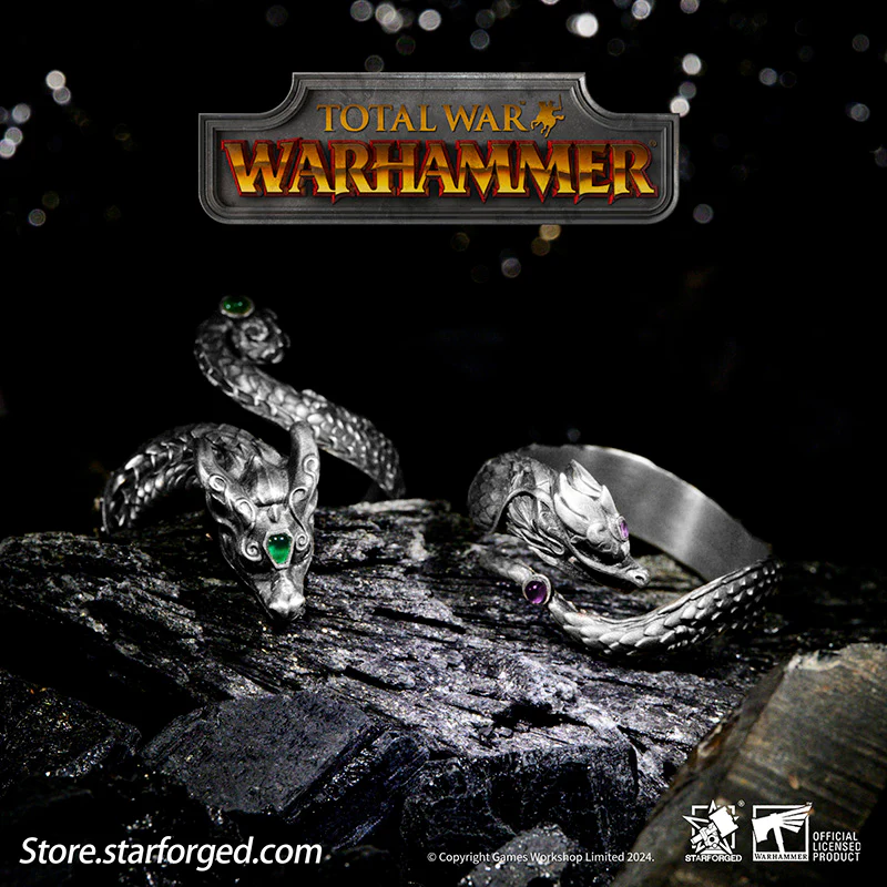 Starforged Total War Warhammer III Dragons of Cathay Zhao Ming & Miao Ying Dragon Ring Game Peripherals Set - Image 4