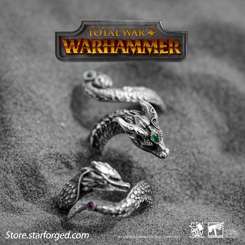 Starforged Total War Warhammer III Dragons of Cathay Zhao Ming & Miao Ying Dragon Ring Game Peripherals Set - Image 5
