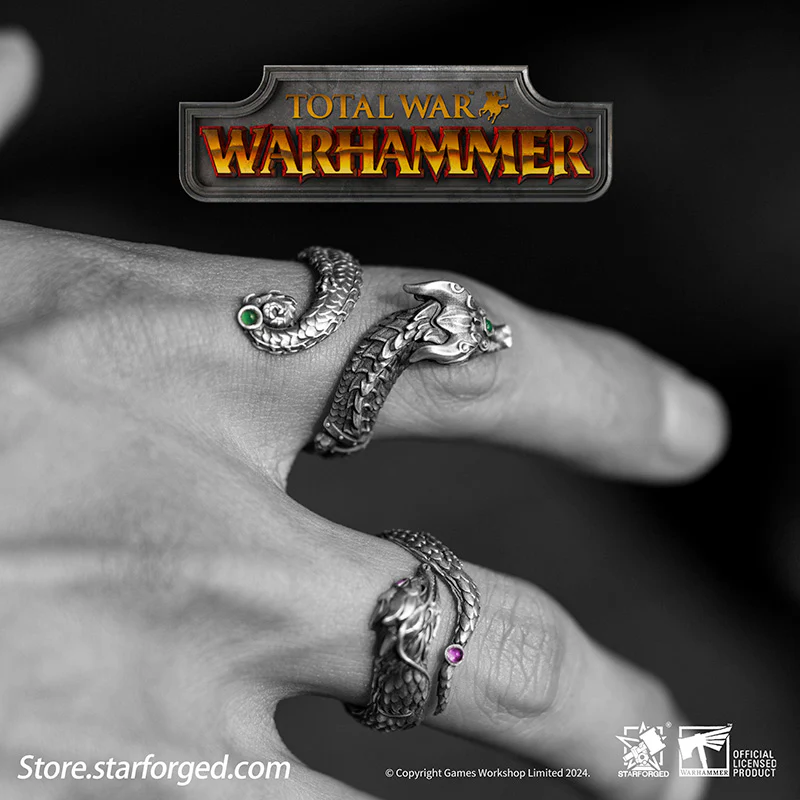 Starforged Total War Warhammer III Dragons of Cathay Zhao Ming & Miao Ying Dragon Ring Game Peripherals Set - Image 6