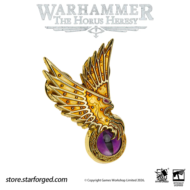 Starforged Warhammer 30K Chaos Space Marine Emperor's Children Phonecian's Favour Armourial Pin Warhammer Gifts Fashion Accessories - Image 11