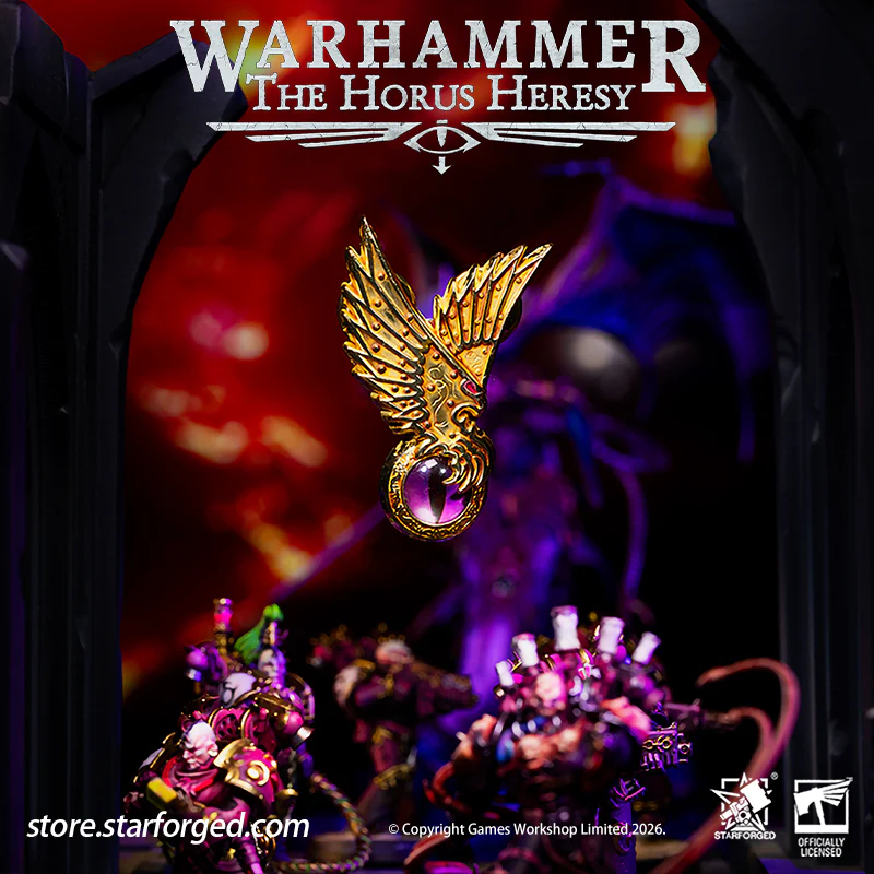 Starforged Warhammer 30K Chaos Space Marine Emperor's Children Phonecian's Favour Armourial Pin Warhammer Gifts Fashion Accessories - Image 4