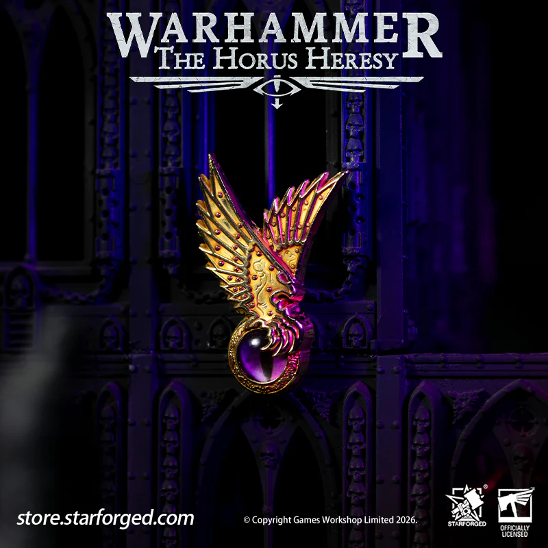Starforged Warhammer 30K Chaos Space Marine Emperor's Children Phonecian's Favour Armourial Pin Warhammer Gifts Fashion Accessories - Image 5