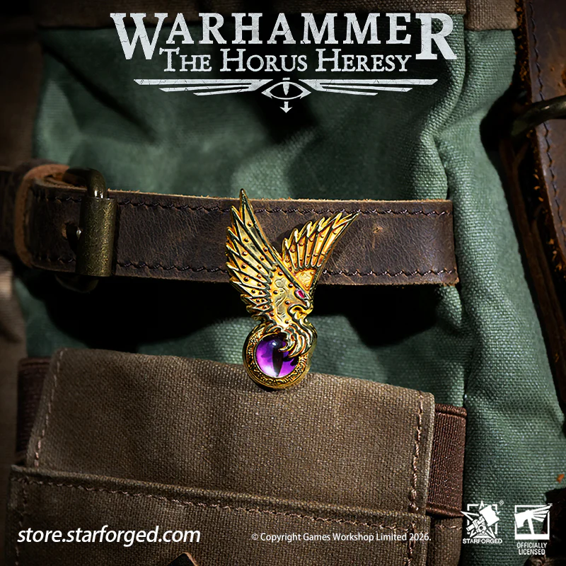 Starforged Warhammer 30K Chaos Space Marine Emperor's Children Phonecian's Favour Armourial Pin Warhammer Gifts Fashion Accessories - Image 6