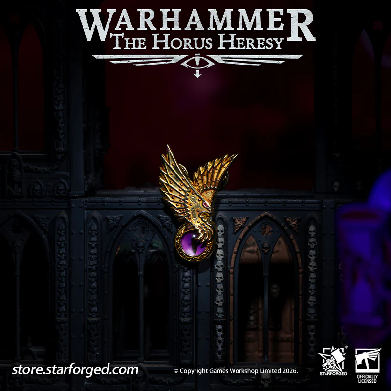 Starforged Warhammer 30K Chaos Space Marine Emperor's Children Phonecian's Favour Armourial Pin Warhammer Gifts Fashion Accessories - Image 9