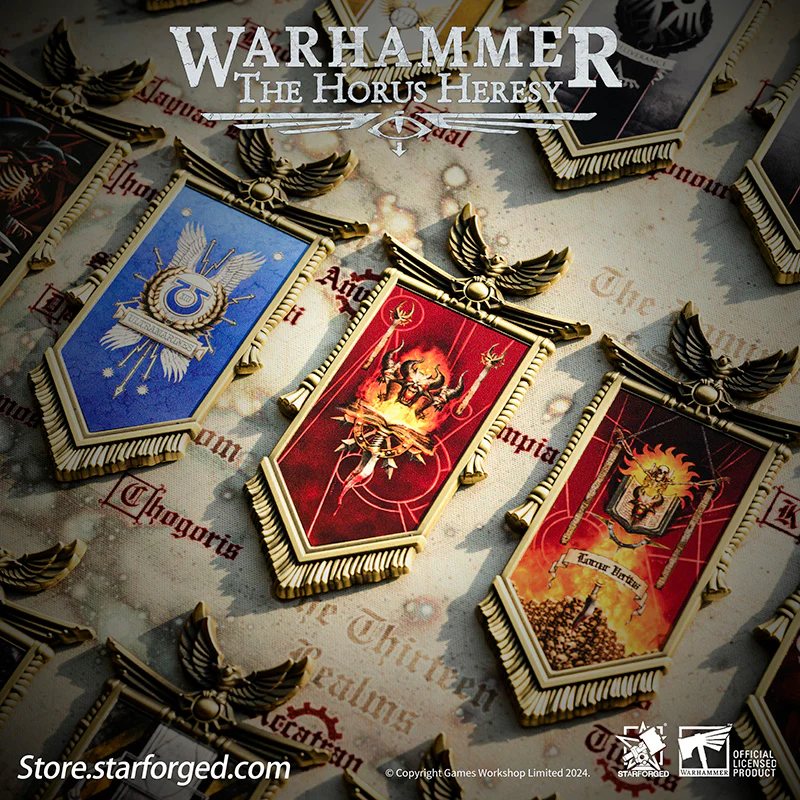 Starforged Warhammer 30K Horus Heresy Space Marine 2 Legion Fridge Magnet Chaos Official License Other - Image 30