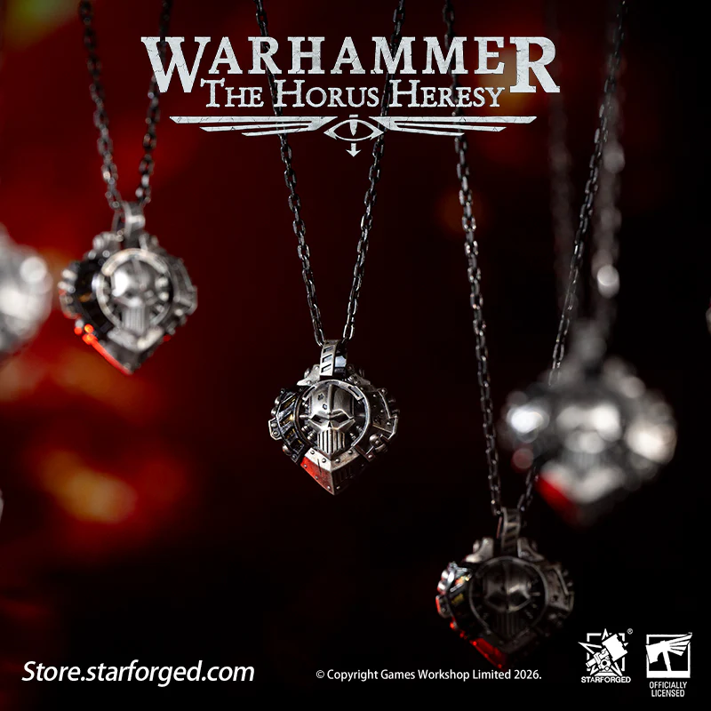 Starforged Warhammer 30K Iron Warriors Heart of Iron Necklace Pendant Warhammer Gifts Fashion Accessories - Image 3
