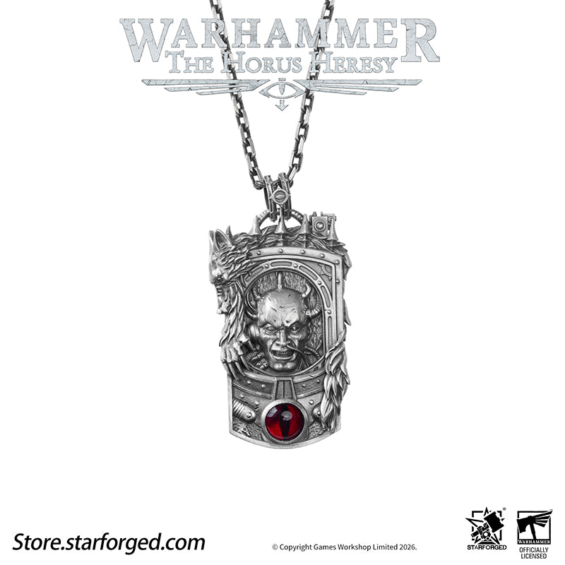 Starforged Warhammer 30K The Horus Heresy Horus Character Pendant Silver Necklace Men's Fashion Jewelry - Image 17