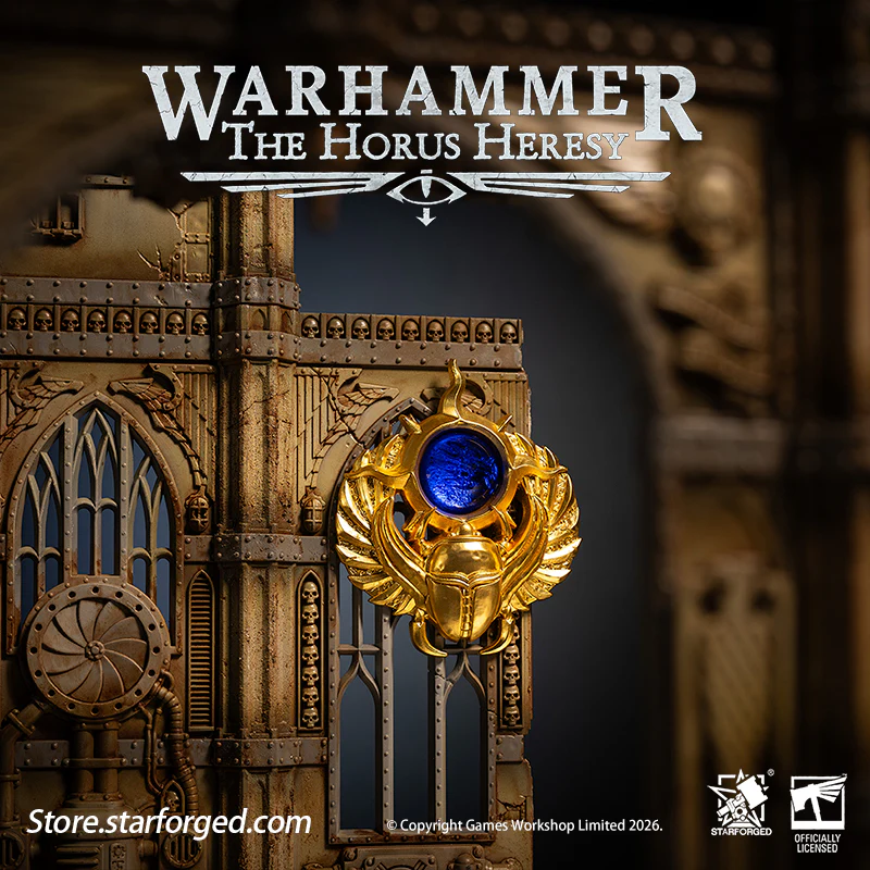 Starforged Warhammer 30K The Horus Heresy Space Marine Thousand Sons Prosperine Scarab Occult Armourial Pin Men's Fashion Jewelry Pin Badge - Image 3