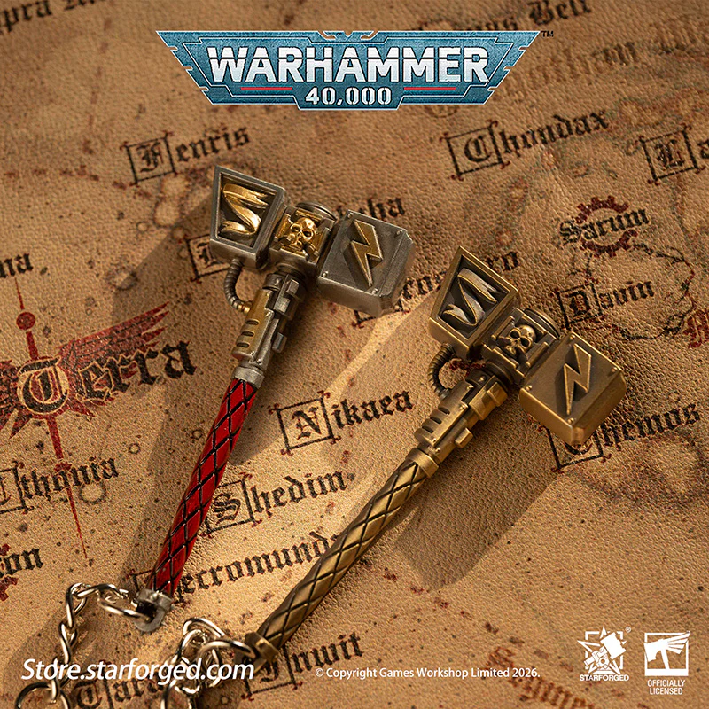 Starforged Warhammer 40000 Thunder hammer & Thunderhead KeyChain Space Marines Astartes WH40 Jewelry - Image 10
