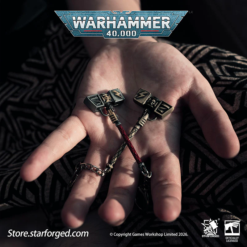 Starforged Warhammer 40000 Thunder hammer & Thunderhead KeyChain Space Marines Astartes WH40 Jewelry - Image 12