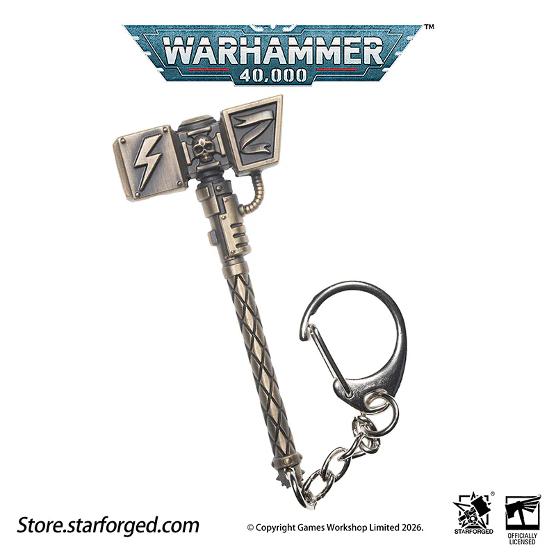 Starforged Warhammer 40000 Thunder hammer & Thunderhead KeyChain Space Marines Astartes WH40 Jewelry - Image 14