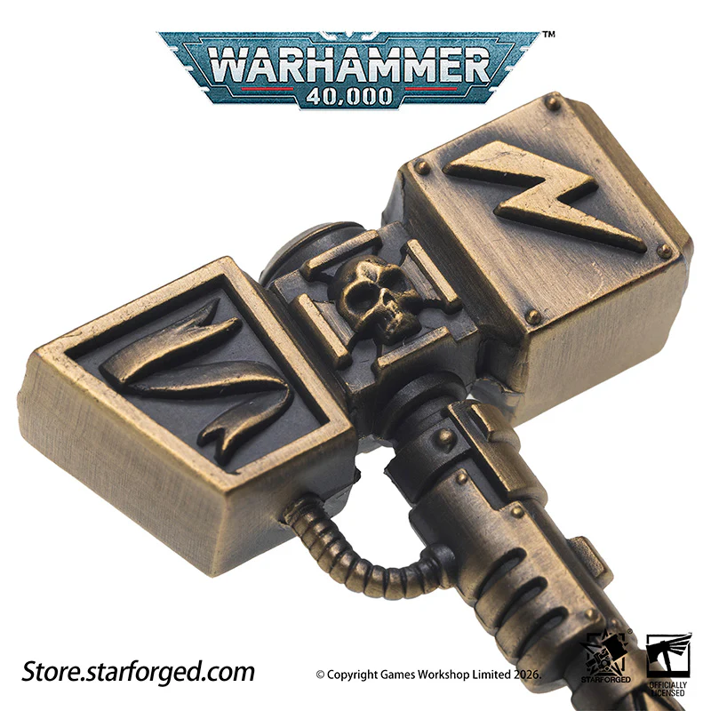 Starforged Warhammer 40000 Thunder hammer & Thunderhead KeyChain Space Marines Astartes WH40 Jewelry - Image 17