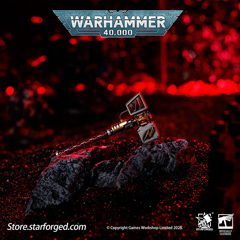 Starforged Warhammer 40000 Thunder hammer & Thunderhead KeyChain Space Marines Astartes WH40 Jewelry - Image 5