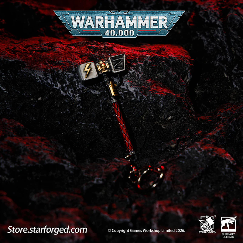 Starforged Warhammer 40000 Thunder hammer & Thunderhead KeyChain Space Marines Astartes WH40 Jewelry - Image 6